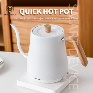 สินค้า 220v 304 Stainless Steel kettle Electric Coffee Pot Hot Water jug Heating Water Bottle Gooseneck Tea Kettle