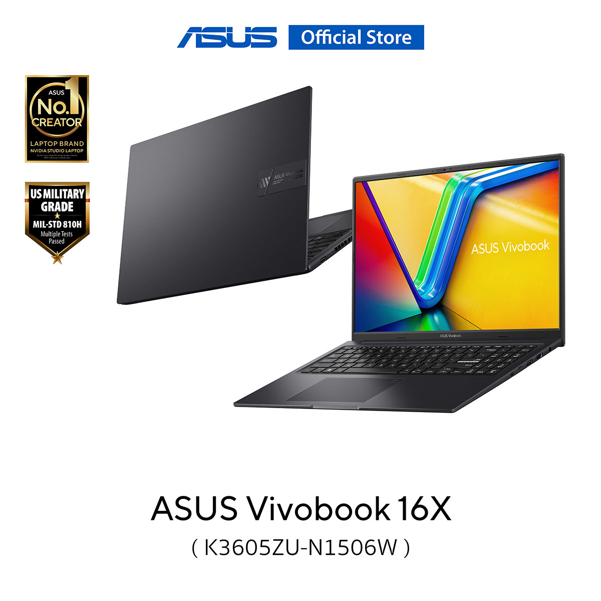 ASUS Vivobook 16X K3605ZU-N1594W, 16 Inch thin and light laptop