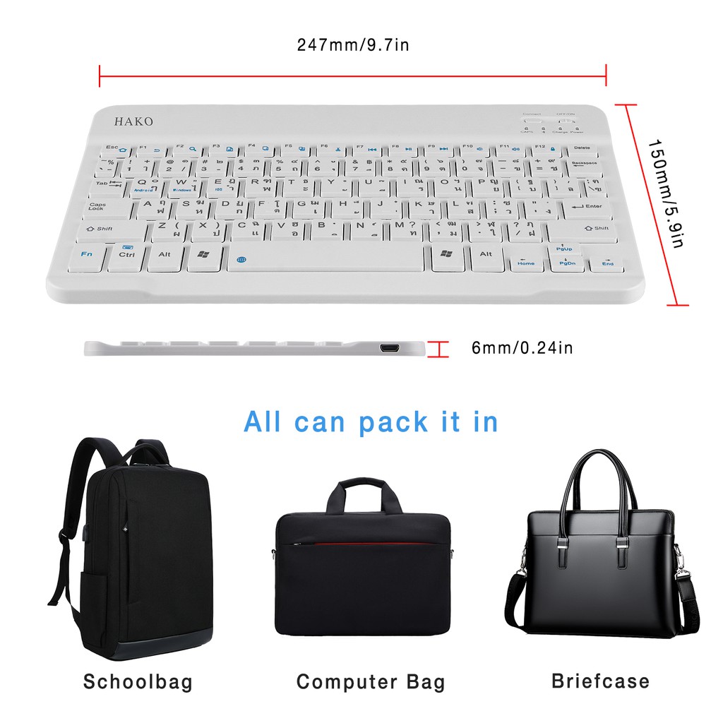 รูปภาพรายละเอียดของ 【พร้อมส่ง】Smart Case Keyboard เคสไอแพด พร้อมแป้นพิมพ์ภาษาอังกฤษ แถมฟรีสติกเกอร์คีย์ภาษาไทย for iPad Pro 11 (2020)   iPad Pro 11 (2018)   iPad Pro 12.9 (2020)