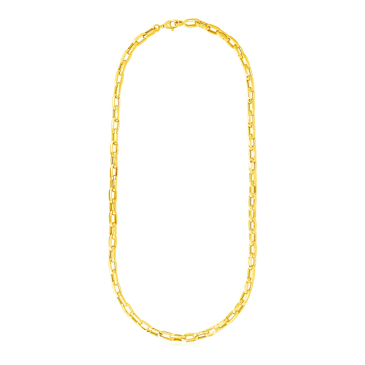 Nathalias NY 14k Yellow Gold Mens Paperclip Chain Necklace ราคา 194,640 บาท*ส่งฟรี