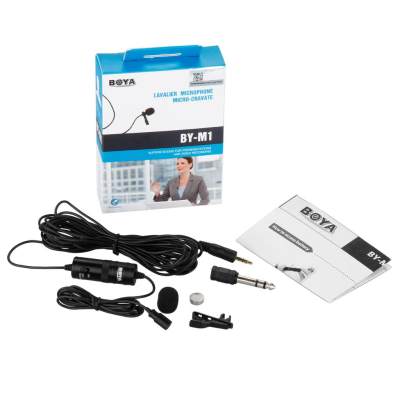 ไมค์ BOYA BY-M1 ประกันศูนย์ไทย ติดเสื้อ สำหรับ smart phone,กล้อง DSLR , PC, audio recorder ส่งฟรี เก็บเงินปลายทางได้