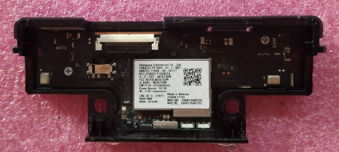 ตัวรับสัญญาณ Wifi ทีวีซัมซุง (SAMSUNG Wi-Fi Module) ของแท้ถอดจากเครื่อง รุ่นQA65Q80BAKXXT พาร์ทBN59-01418A ราคา 490 บาท*ส่งฟรี