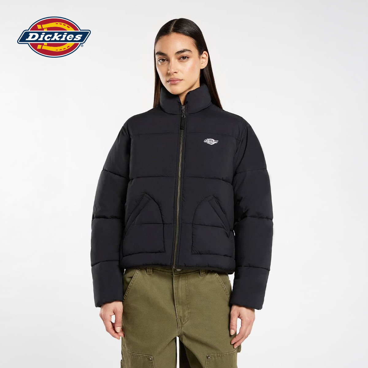 Dickies Women's Heavy Jacket - Black Women's Thick Jacket ราคา 4,792 บาท*ส่งฟรี