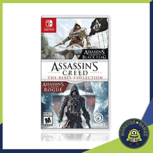 สินค้า Assassin\'s Creed The Rebel Collection Nintendo Switch Game แผ่นแท้มือ1!!!!! (Assassin Creed VI Black Flag + Assassin Creed Rogue Switch)