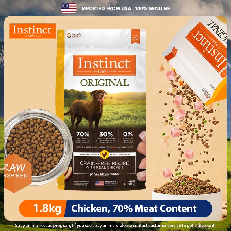 Instinct Bailey Instinct Fresh Dog Food 1.8kg GrainFree Chicken Intestinal Health Small Dogs All Breeds Easy to Digest Skin Care Bright Hair Hypoallergenic ราคา 1,497 บาท*ส่งฟรี