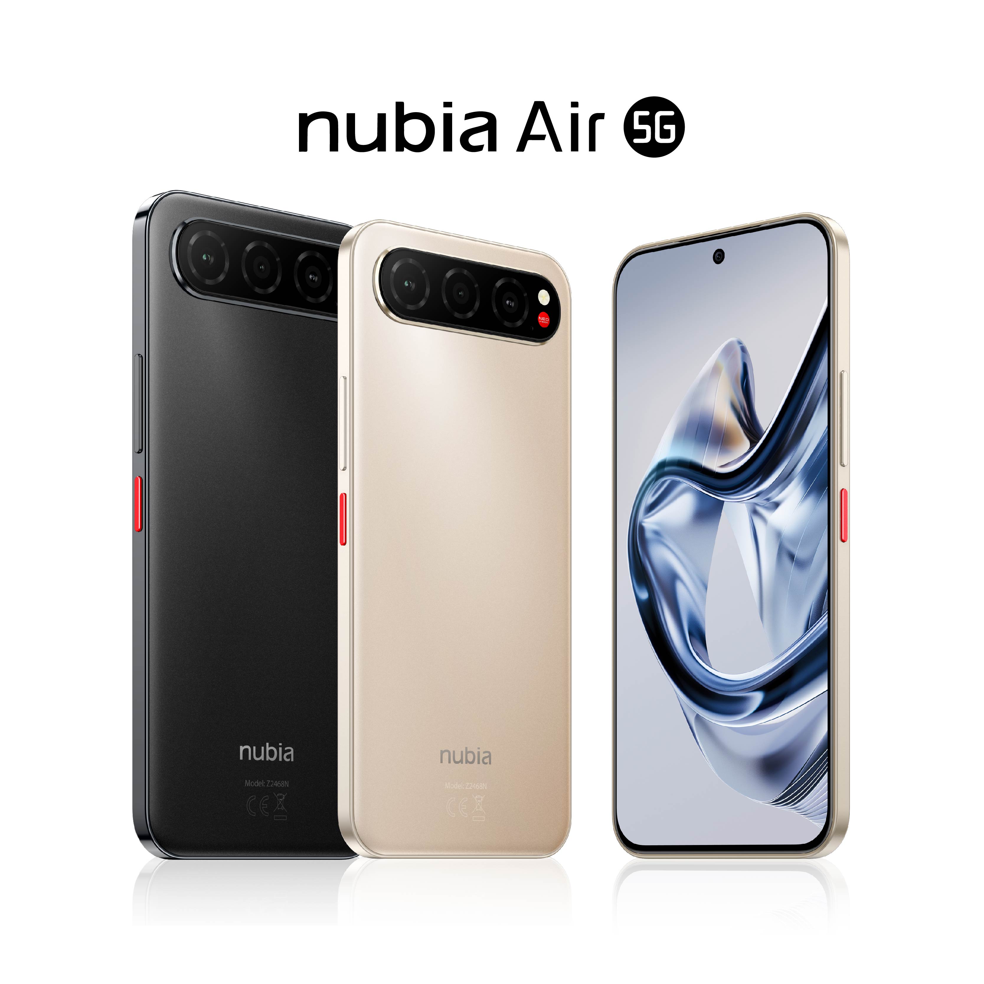 ! ! Nubia Air 5g (8+256Gb) Adds up to 20Gb of Ram - Thai Center Warranty, 6.78-Inch Amoled Screen, Waterproof and Dustproof Ip68 & Ip69, Thin 5.9mm. L Battery 5000Mah ราคา 6,590 บาท*ส่งฟรี