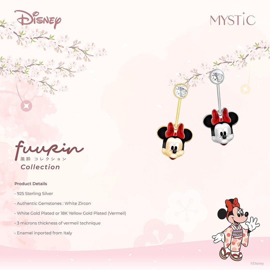 MYSTiC - " Fuurin Collection " Minnie Mouse - Earring ราคา 2,990 บาท*ส่งฟรี