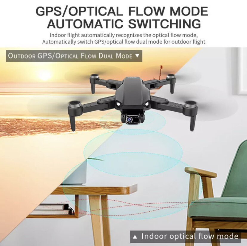 ภาพอธิบายเพิ่มเติมของ L900 pro 5g กล้อง hd gps 4k drone 120 °มุมกว้างกล้อง qpter มอเตอร์ brss time of flight professional drone