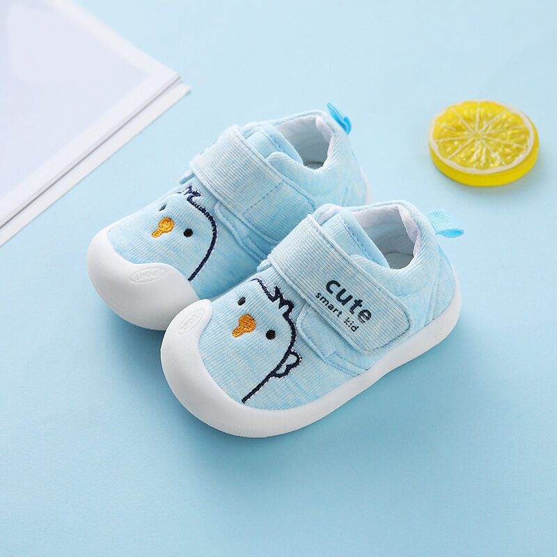 รองเท้าผ้าใบเด็กรองเท้าเด็กทารกลายการ์ตูน รองเท้าเด็กหัดเดินกันลื่นระบายอากาศรองเท้าผ้าใบ0-2ปี