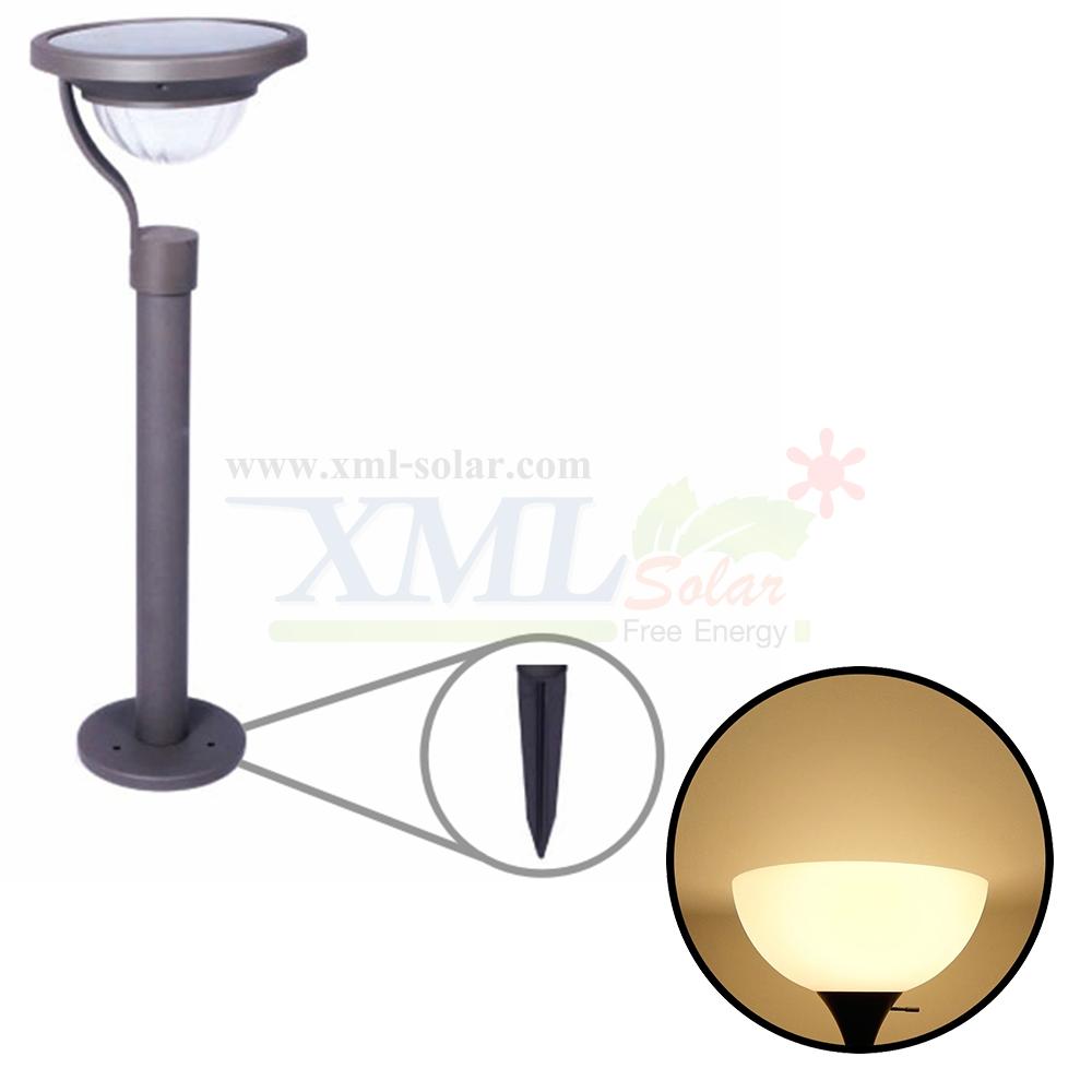 XML-Solar ไฟปักสนาม โซล่าเซลล์ 2 SMD LED (เเสง : เหลืองวอมไวท์)