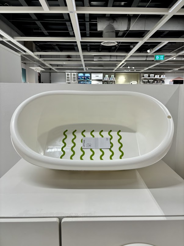 อ่างอาบน้ำเด็ก IKEA อ่างพลาสติก มีกันลื่น สินค้าพร้อมส่ง ราคา 499 บาท*ส่งฟรี