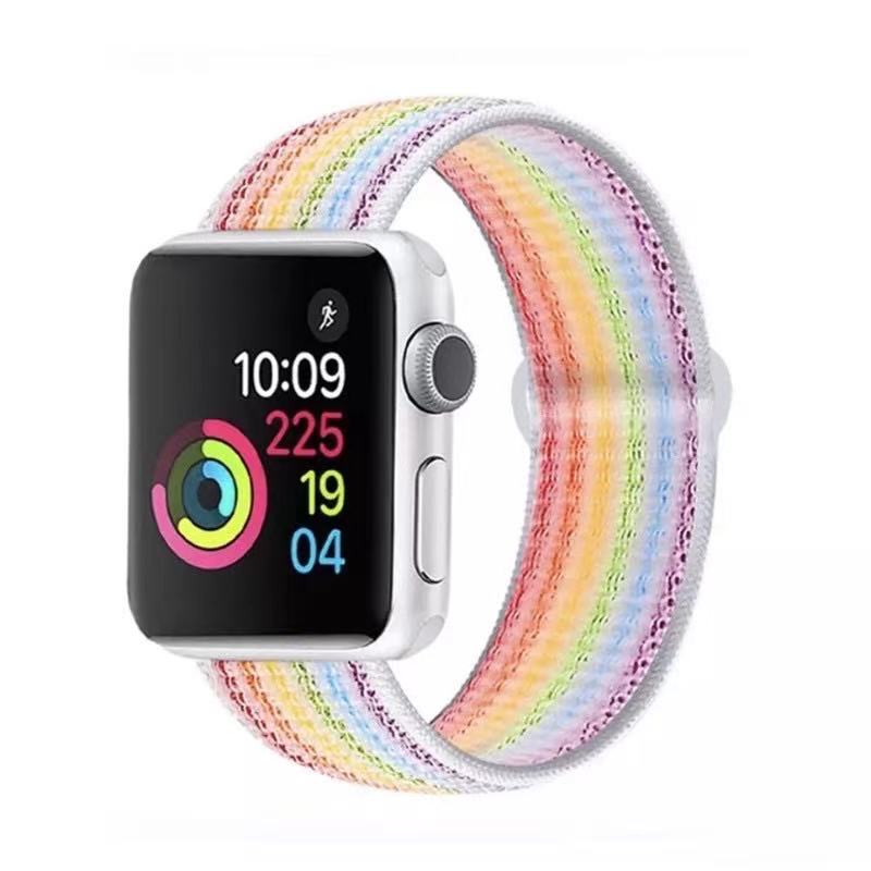 สายApple watch sport loop สายผ้าไนลอน สายApple watch  watch 1/2/3/4/5/6/SE   38mm 40mm 42mm 44mm