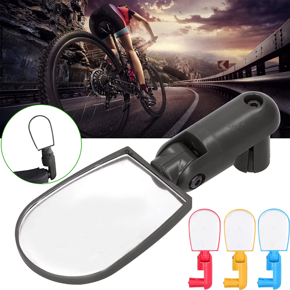ULBVZD77G 1Pcs Handlebar อุปกรณ์รถจักรยาน Universal ปรับด้านหลังดูกระจกมองหลังสำหรับจักรยานกระจกจับกระจกมองหลัง MTB กระจกข้างรถจักรยาน