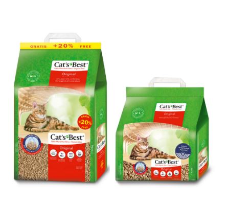 (ส่งฟรี) Cat's Best Original และ Smart Pellets cat sand ทรายแมวอนามัย ทรายไม้สนธรรมชาติ 100% ทิ้งชักโครกได้ ราคา 1,550 บาท*ส่งฟรี