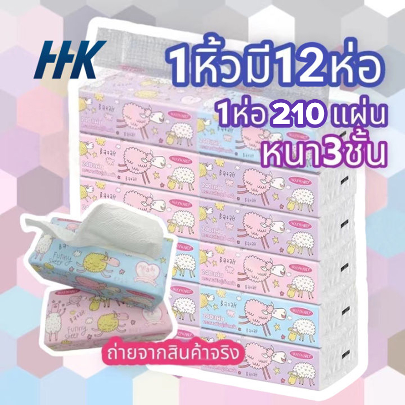 Specifications of 1 มัด/12 ห่อ(ห่อนึงละ 210 แผ่น) ทิชชู่ลายเเกะลิขสิทธิ์แท้ 100% Sanrio หนา 3 ชั้น สั่งซื้อลิงค์นี้  HCK024