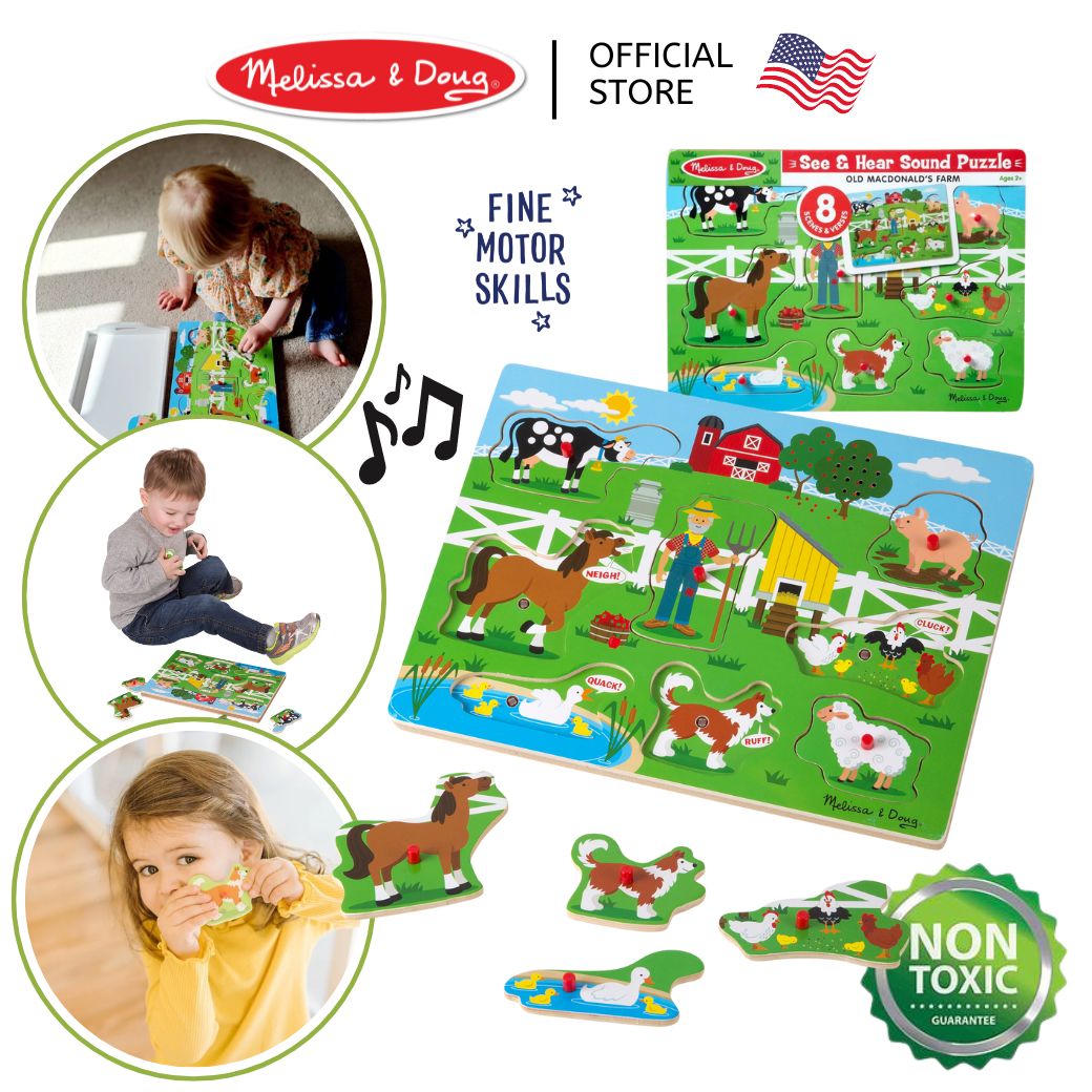 Melissa & Doug Sound Puzzle - Old MacDonald's Farm ราคา 925 บาท*ส่งฟรี