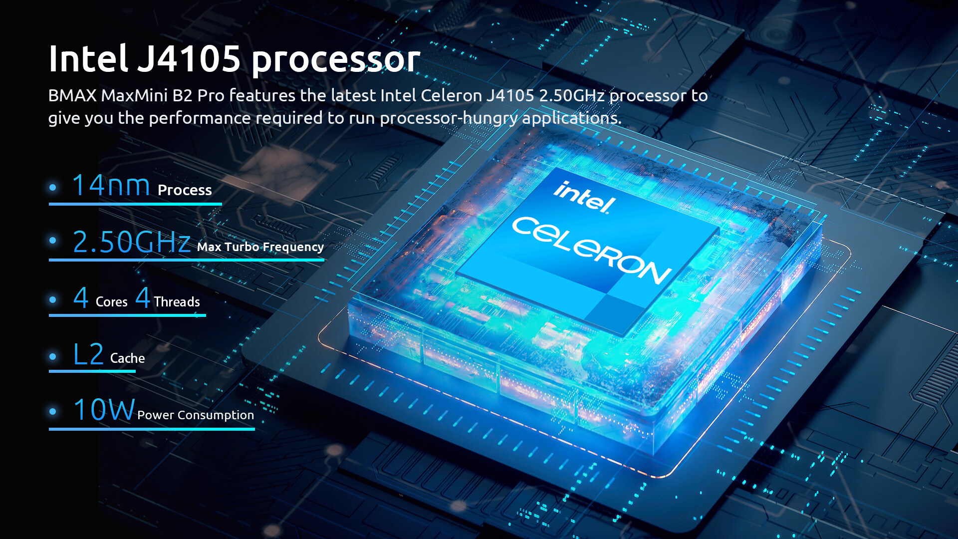 ภาพประกอบคำอธิบาย [2023 ใหม่ล่าสุด] BMAX B2 Pro Mini PC WIN11 64-Bit มินิ พีซี CPU Intel 9th Gen UHD Graphics 600 Dual-HDMI 8GB DDR4 256GB SSD พร้อมส่ง ประกัน 1ปี ในไทย