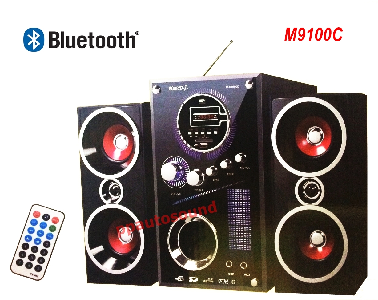 MUSIC D.J. ลำโพงซัพวูฟเฟอร์ Blue tooth /USB/FM  รุ่น M-M9100B