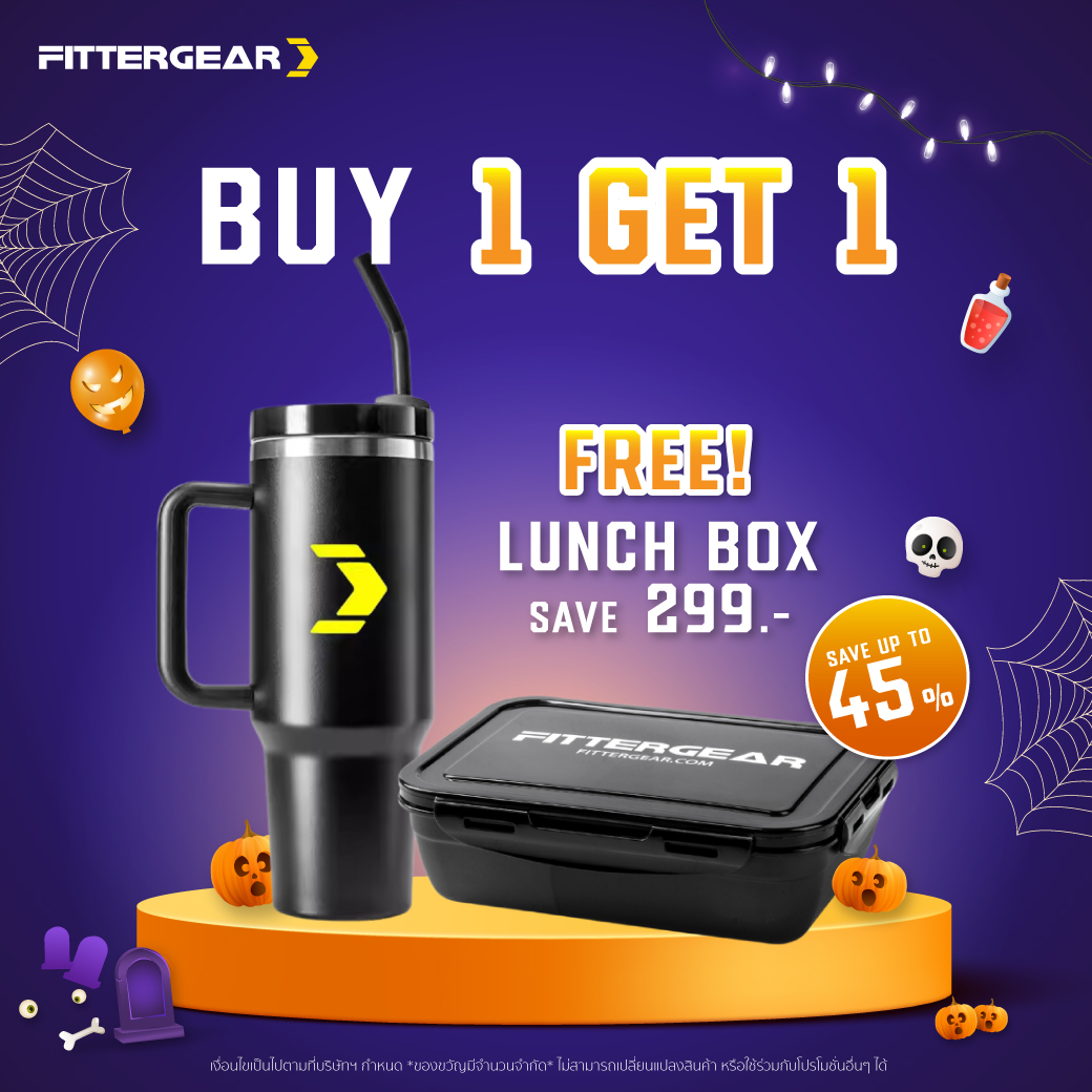 NEW ARRIVAL FITTERGEAR VACUUM TUMBLER แก้วสแตนเลสเก็บความร้อนและความเย็น ความจุ 1.18L ราคา 870 บาท*ส่งฟรี