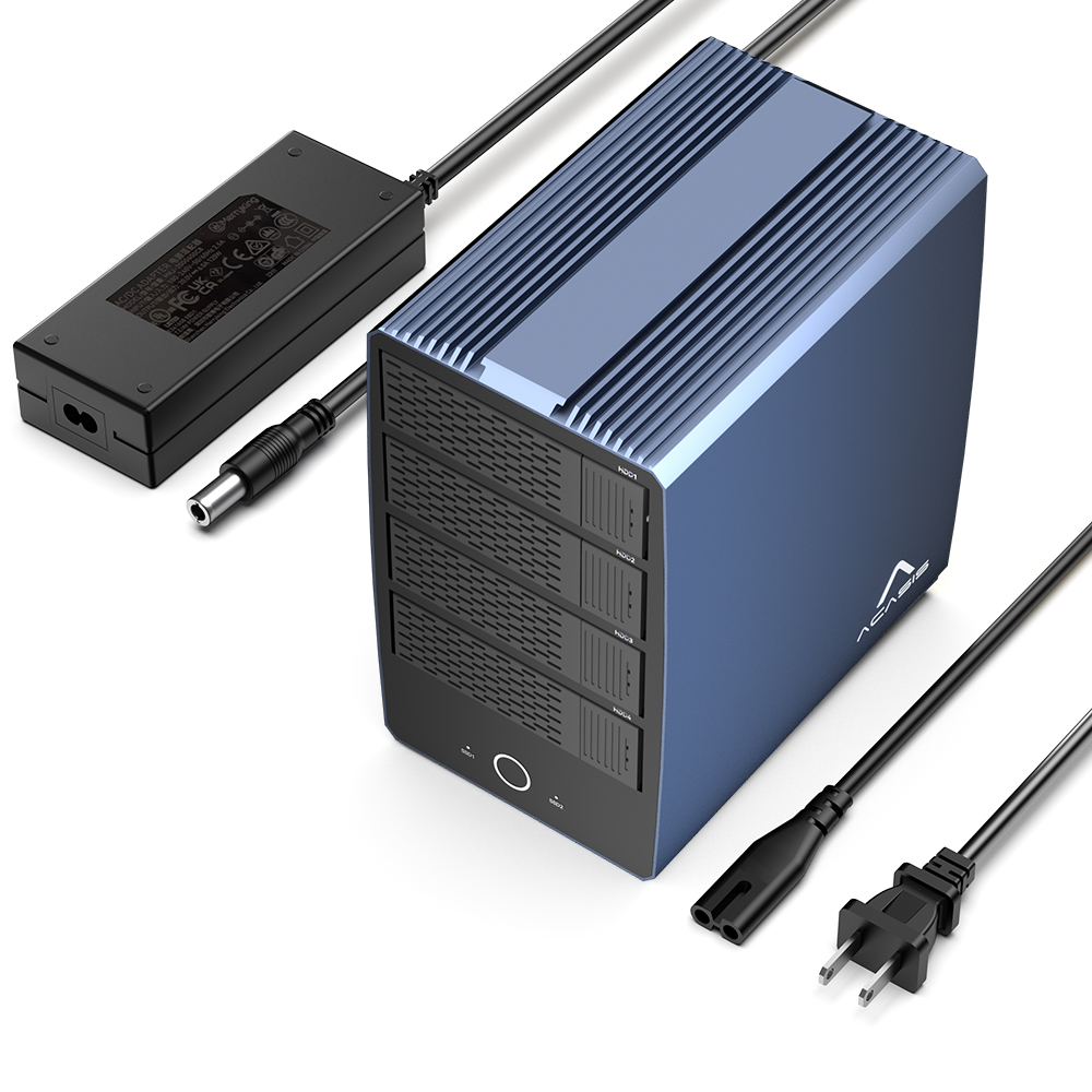 Acasis 6-Bay Sata and Nvme Hybrid Hard Drive Case with 40Gbps Speed, Thunderbolt 3/4/5 and Usb4 Ports, Supports up to 136Tb Capacity, 8K Displayport Output, 4 Raid Modes (Raid 0/1/Jbod/Pm), Smart Cooling Fan – Ec-1004 (H006) ราคา 11,572 บาท*ส่งฟรี