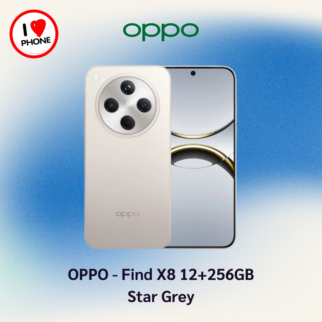 [New สินค้าใหม่] ออปโป้ สมาร์ทโฟน โทรศัพท์ บางเบา คุณภาพดี กล้องคมชัด แบตเตอรี่ ขนาดใหญ่ Find X8 Star Grey 12+256GB, 16+512GB - OPPO ราคา 29,890 บาท*ส่งฟรี