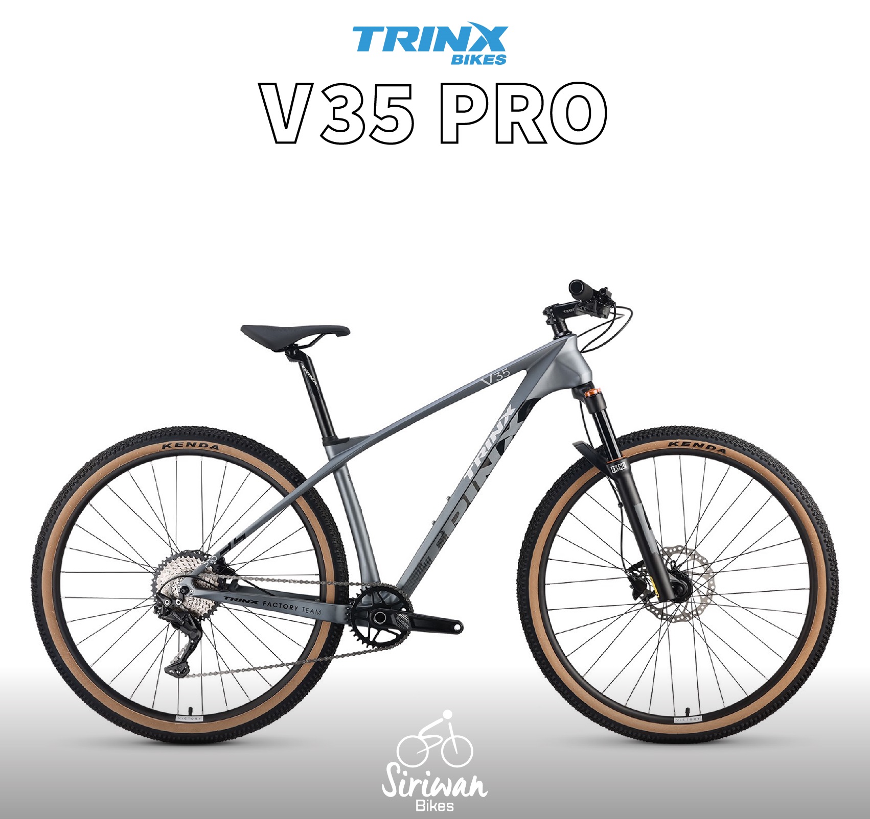 New TRINX V35Pro เสือภูเขาเฟรมคาร์บอน Shimano Deore 1x10 speed ล้อ 29 นิ้ว ราคา 20,500 บาท*ส่งฟรี