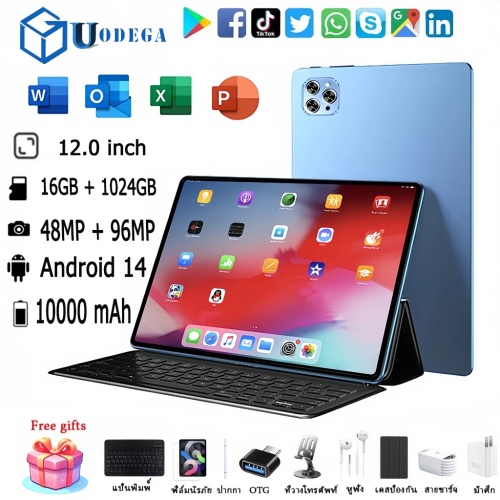 V62 Android 14 แท็บเล็ต10000mAhความทนทานอย่างต่อเนื่อง16GB + 1024GB หน่วยความจำขนาดใหญ่และหน่วยความจำที่ใช้งาน 48MP + 96MP สำหรับการถ่ายภาพที่ชัดเจนยิ่งขึ้น 5G WIFI บลูทู ธ ฯลฯ คุณสมบัติ Dual SIM Dual Stay พร้อมที่จะใช้กับร่างกายของคุณสำนักงานเกมปรับให้เข ราคา 1,999 บาท*ส่งฟรี