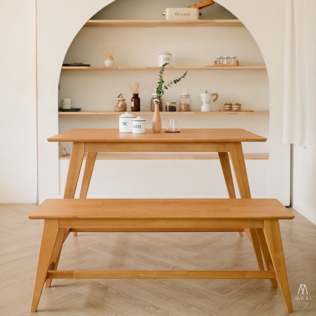 MAAI Design Belgium set โต๊ะทำงาน โต๊ะทานข้าว/เก้าอี้ม้านั่งยาว/เก้าอี้ ดีไซน์ญี่ปุ่น ราคา 2,650 บาท*ส่งฟรี
