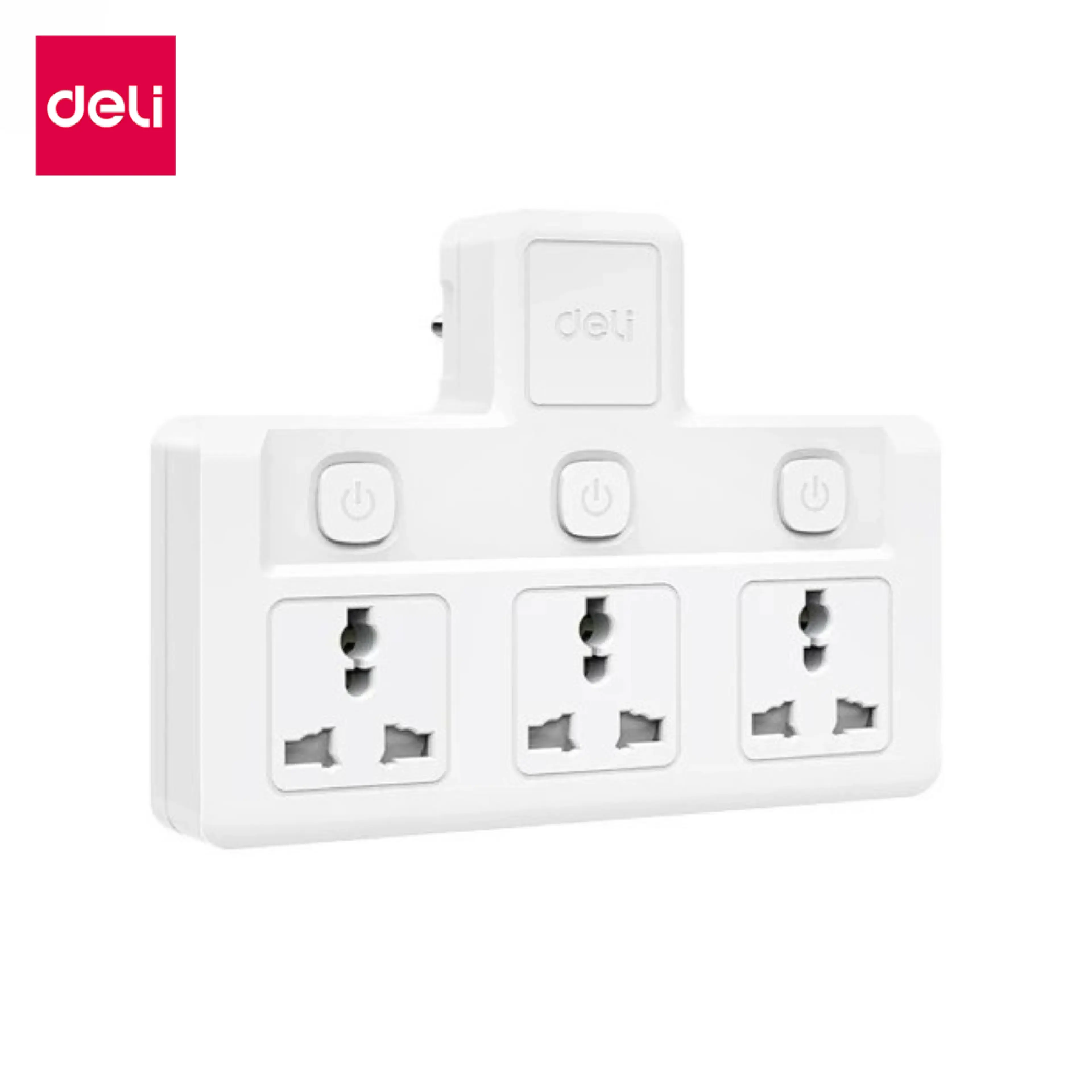Deli Conversion Plug, Power Plug, Universal Adapter, Maximum Power 2500W 10A, Heat Resistant to 750 Degrees, Universal Adapter
