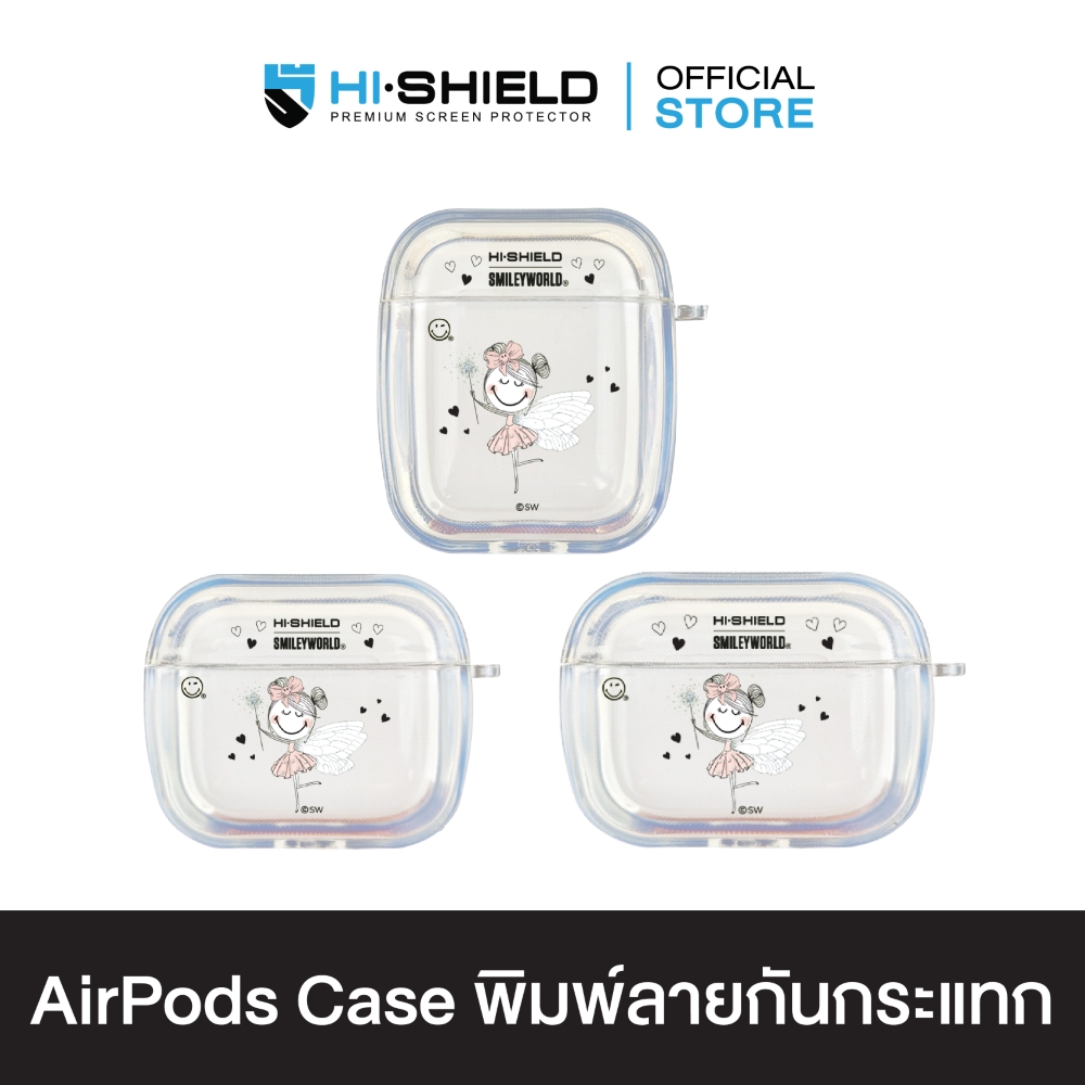 HI-SHIELD AirPods Case เคสกันกระแทกแอร์พอด รุ่น Smileyworld Charming Bow1 ราคา 650 บาท*ส่งฟรี