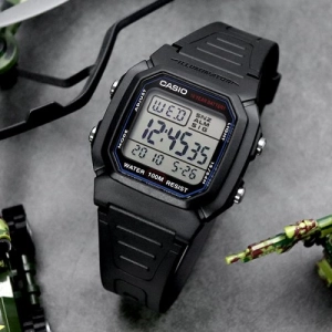 ภาพหน้าปกสินค้าCASIO นาฬิกาข้อมือผู้ชาย สายเรซินสีดำ รุ่น W-800H-1A (สินค้าขายดี) - มั่นใจ ของแท้ 100% รับประกันสินค้า 1 ปีเต็ม ที่เกี่ยวข้อง