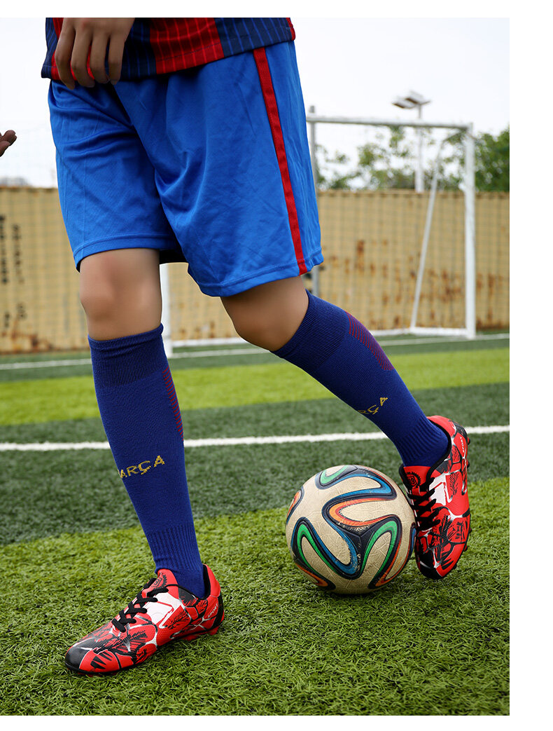 ภาพที่ให้รายละเอียดเกี่ยวกับ จัดส่งจากประเทศไทย-2022 ผู้ชายรองเท้าฟุตบอลกลางแจ้ง FG รองเท้าฟุตบอลแหลมรองเท้าฟุตบอลรองเท้าฝึกอบรมกีฬาฟุตบอลรองเท้าผู้ชายฝึกอบรมฟุตบอลเกมผู้ปกครองเด็ก