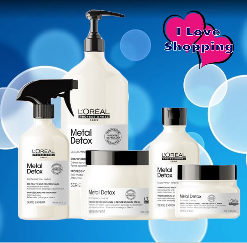 Loreal Metal Dx Shampoo/Care/Mask/Pre Shampoo ผลิตภัณฑ์สำหรับดีท็อกซ์ ราคา 1,296 บาท*ส่งฟรี