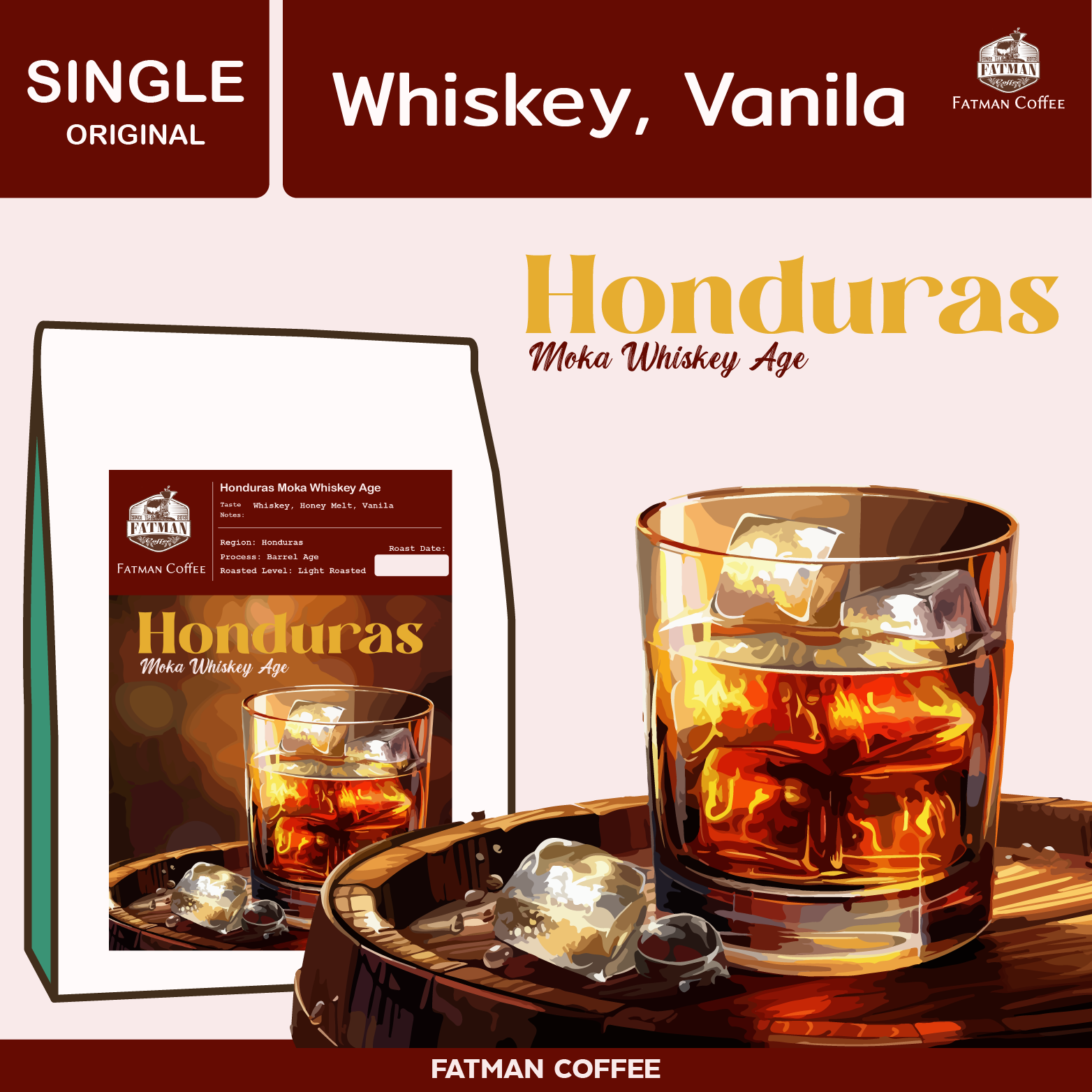 เมล็ดกาแฟ Honduras Moka Barrel Age ราคา 240 บาท*ส่งฟรี