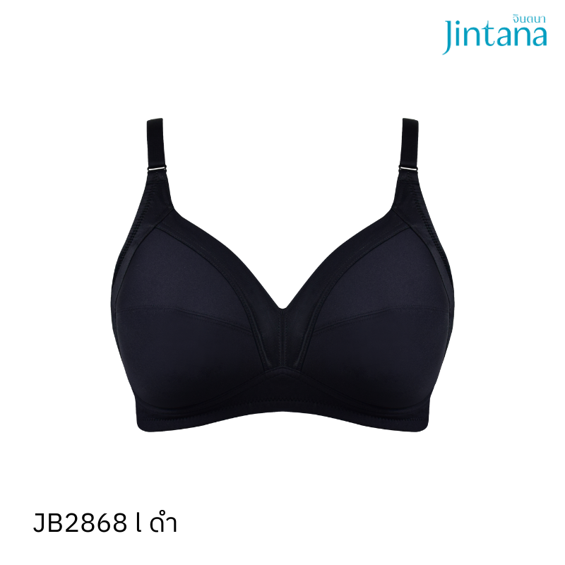 Jintana เสื้อชั้นใน Wireless Fit รุ่น Cross Over รหัส JB2868 สีดำ ราคา 349 บาท*ส่งฟรี