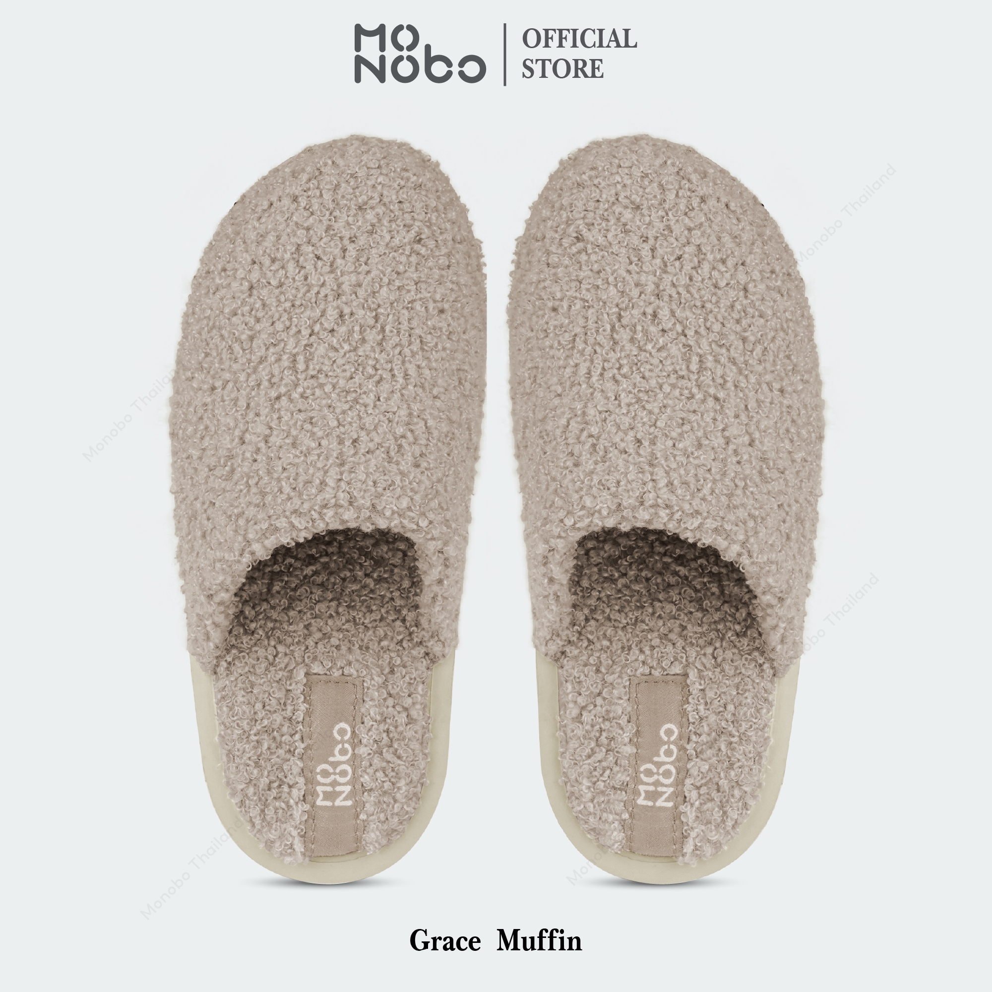 MONOBO รุ่น Grace Muffin รองเท้าแตะแบบสวมแฟชั่นเสริมส้น ของแท้ 100% ราคา 1,290 บาท*ส่งฟรี