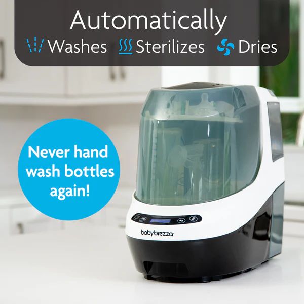 Baby Brezza Bottle Washer Pro® - เครื่องล้างขวด All-in-1 : ล้าง, ฆ่าเชื้อ, และอบแห้ง อัตโนมัติ ราคา 12,900 บาท*ส่งฟรี