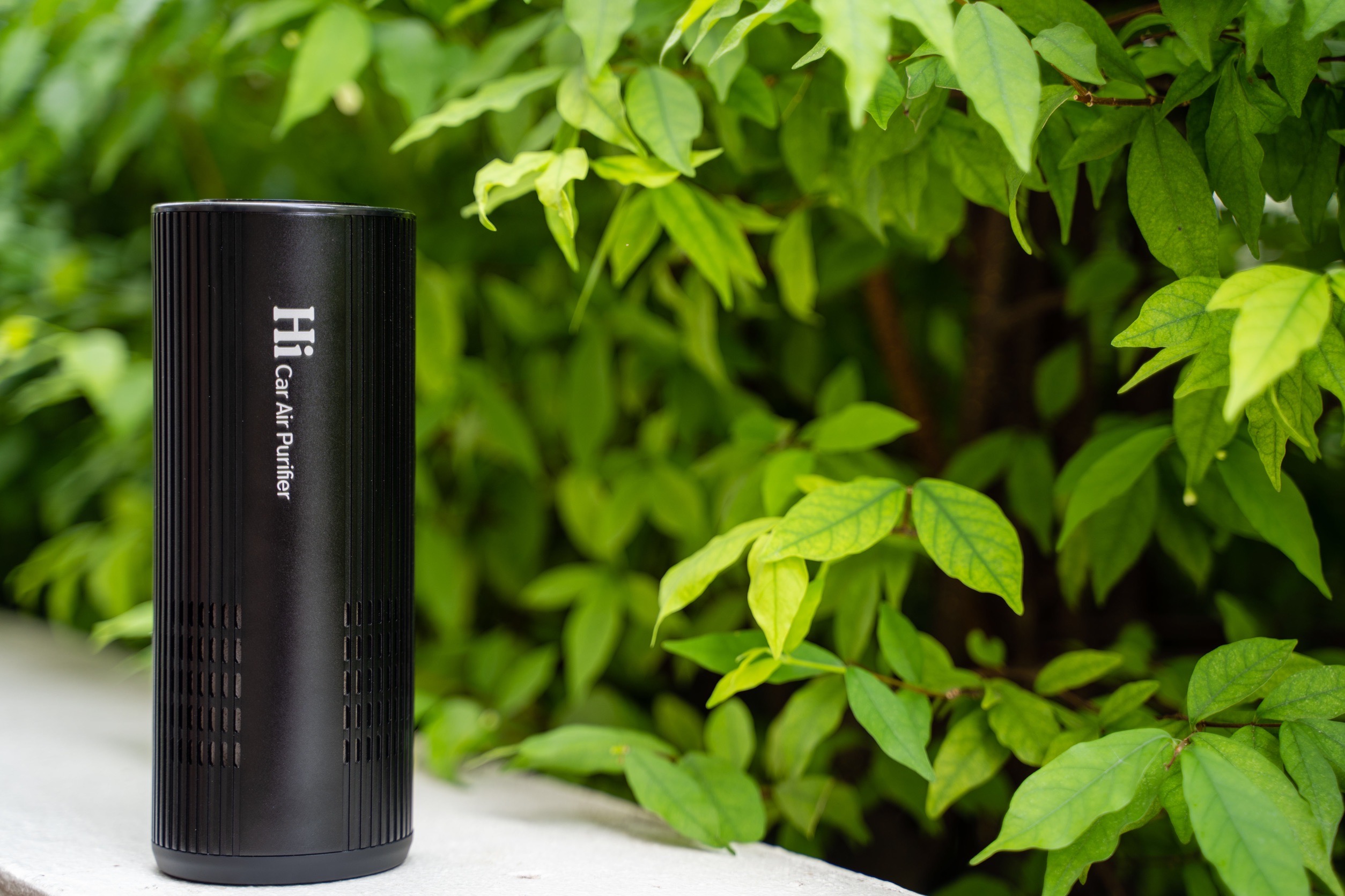 เครื่องฟอกอากาศในรถ ยี่ห้อ Hi แบรนด์ไทย สินค้าดีมีคุณภาพ มีไส้กรองHEPA H13 กรองฝุ่นละอองPM2.5 ดักจับควันพิษ ต่อUSB เคสอลูมิเนียม เบา ทนทาน