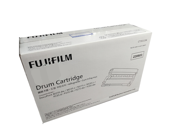Original Fujifilm Drum Ct351134Drum for Fujifilm: Docuprint M235Dw / M235Z / M275Z / M285Z / P235D / P235Db / P275Dw / P285Dw Color: Black Printing Capacity 5% on A4 Size Paper, Can Print 12,000 Pages. ราคา 990 บาท*ส่งฟรี