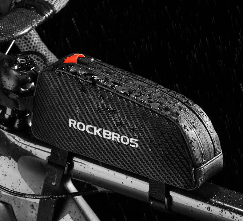 ROCKBROS Túi đựng xe đạp nước 1L Chống phản xạ Mặt trước Khung ống Túi