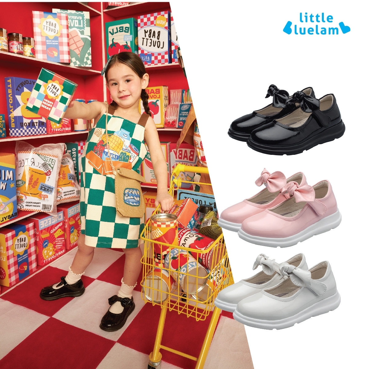 รองเท้าเด็ก รองเท้าผ้าใบและรองเท้าหัดเดินพื้นนุ่มกันลื่น Little Blue Lamb Littlebluelamb ผู้หญิง (NL-A211023-BK) รองเท้าคอร์ต รองเท้าลำลองเด็กทารกผู้หญิง รองเท้าเพื่อสุขภาพ เด็กโต แพทย์แนะนำ
