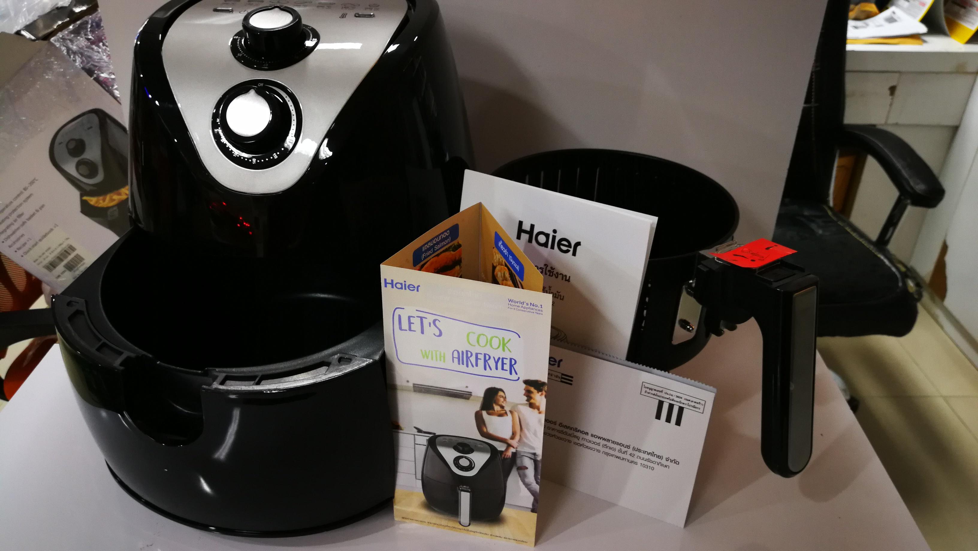 HAIER เครื่องทอดไฟฟ้า ไร้น้ำมันอเนกประสงค์ หม้อทอดไฟฟ้าไร้น้ำมันเพื่อสุขภาพ รุ่น HAF-K25B1ขนาด 2.5ลิตร รับประกัน 1ปี HAIER เครื่องทอดไฟฟ้า ไร้น้ำมันอเนกประสงค์ หม้อทอดไฟฟ้าไร้น้ำมันเพื่อสุขภาพ รุ่น HAF-K25B1ขนาด 2.5ลิตร รับประกัน 1ปี