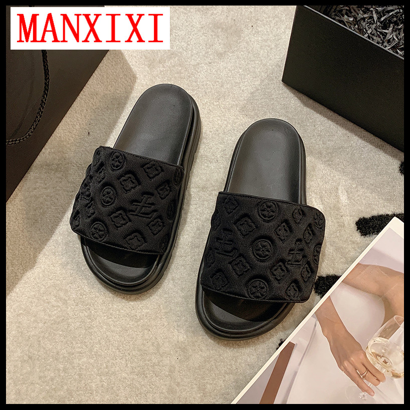 MANXIXI Fashion Women Sandals Beautiful Cute Flat Slippers (Size 35-40) ราคา 513 บาท*ส่งฟรี