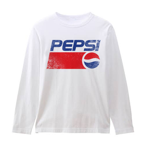 เสื้อยืดแขนสั้น แฟชั่น สตรีท แนว วินเทจ ลาย pepsi cola