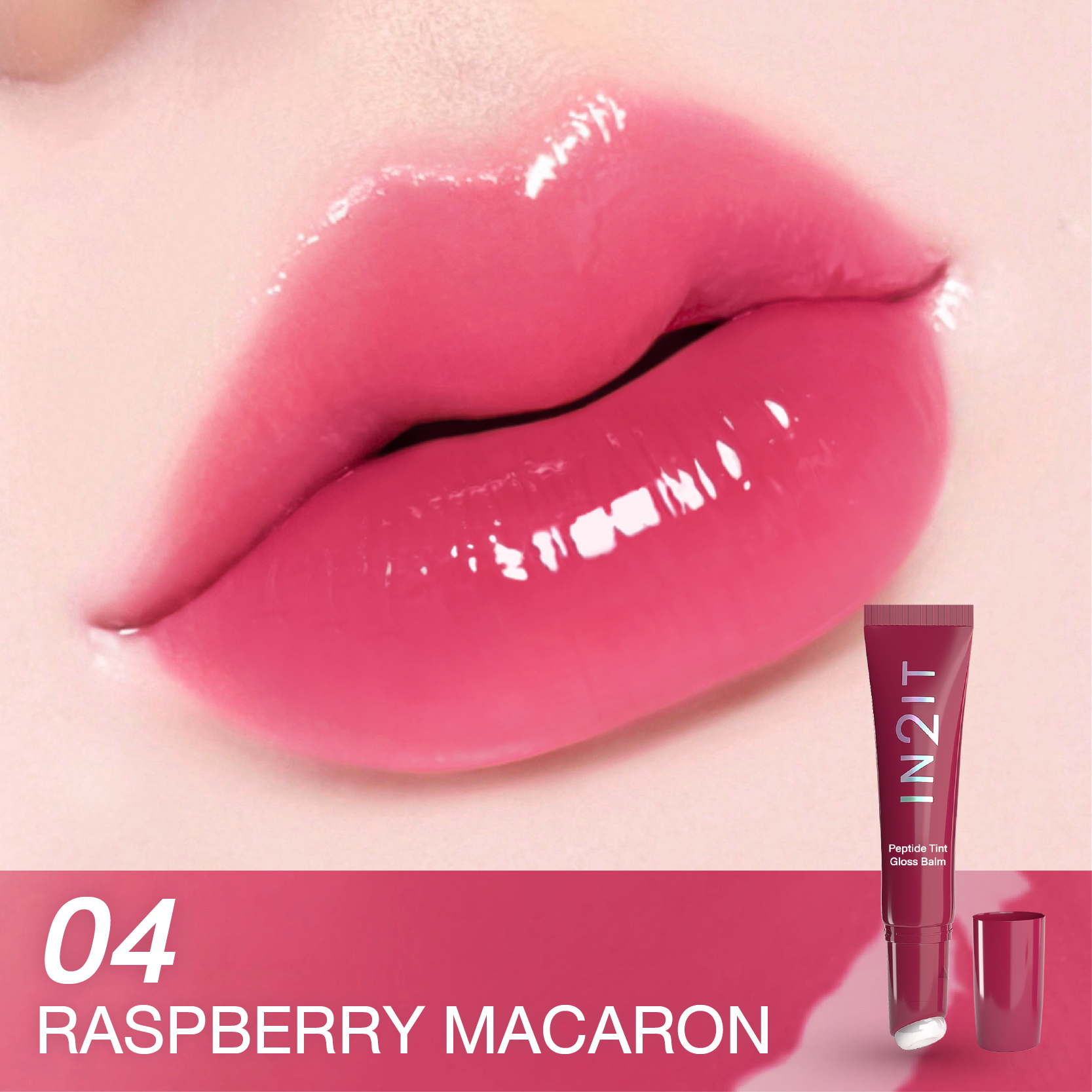 IN2IT Peptide Tint Gloss Balm - ลิปทินต์เนื้อคาราเมล ฟินิชกลอสฉ่ำวาว (PGB)