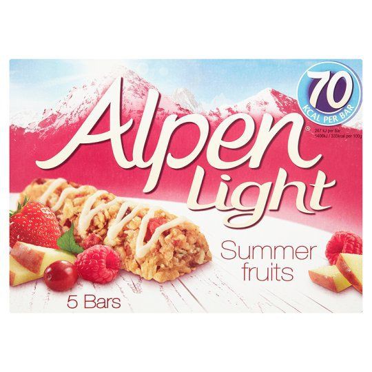 คำอธิบายเพิ่มเติมเกี่ยวกับ อัลเพน ไลท์ ซัมเมอร์ฟรุต 1 กล่อง 5 ชิ้น Alpen Light - S Fruit 1 PACK 5 Bars