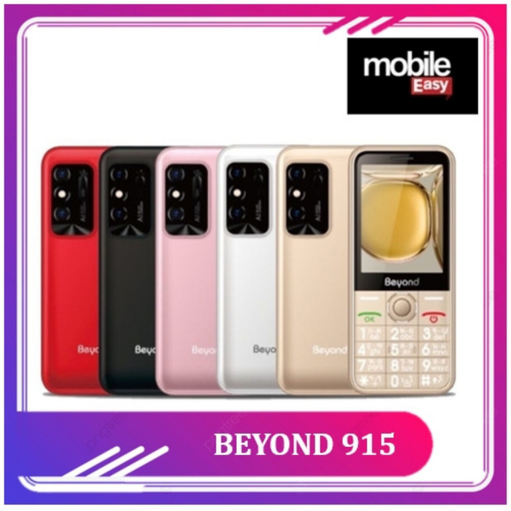 Beyond 915 Keypad Phone, 2.8 Inch Screen, Supports 2 Sim Cards, 3G/4G, Lasts for 7 Days. ราคา 990 บาท*ส่งฟรี