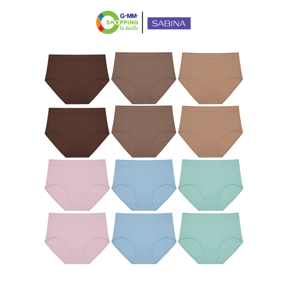 SABINA ซาบีน่า ซีมเลส แพนตี้ พาเลท (เซต 12 ตัว) กางเกงชั้นใน #130634 ราคา 1,090 บาท*ส่งฟรี