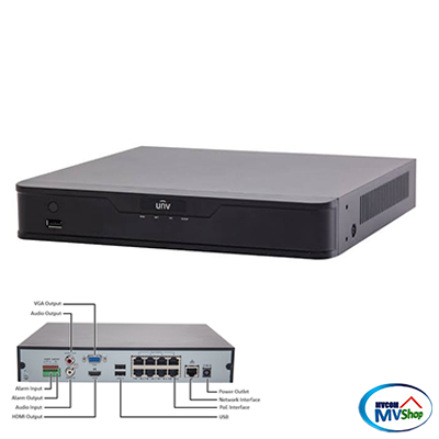 UNV Uniview NVR302-16Q hybrid 24 Ch 2 years warranty ราคา 9,900 บาท*ส่งฟรี