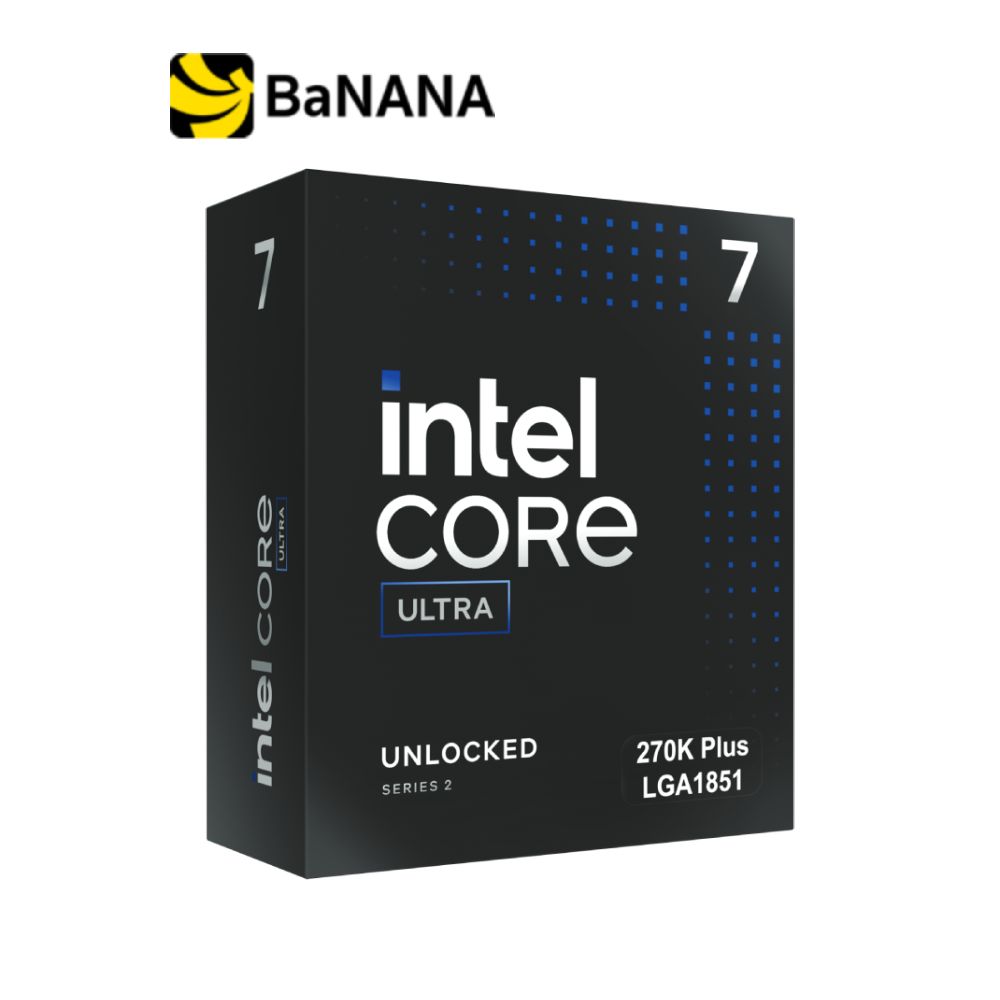 Intel Core Ultra 7 270K Plus 3.70Ghz 24C/24T 36Mb Lga-1851 by Banana It ราคา 13,900 บาท*ส่งฟรี